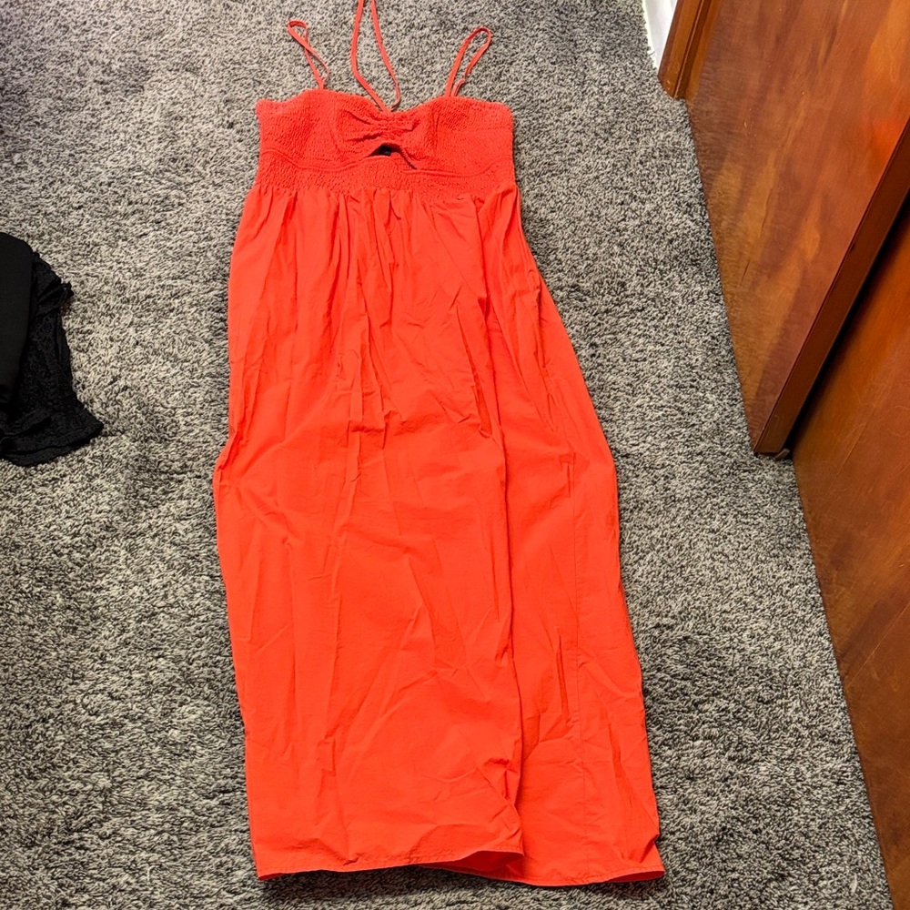 Elegant Coral Dress